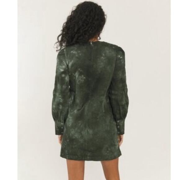 Anthropologie Something Navy Edie Long Sleeve Dress Green Tie Dye Size XXL NWT - Picture 3 of 9